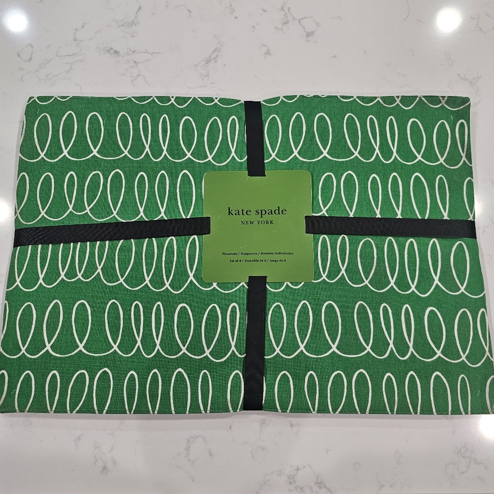 NWT Kate Spade In The Loop Placemats Set of 4